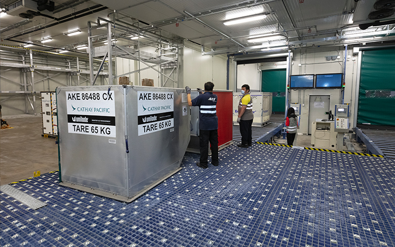 The Pharma Handling Centre at the Cathay Pacific Cargo Terminal adds extra space and care for shipments