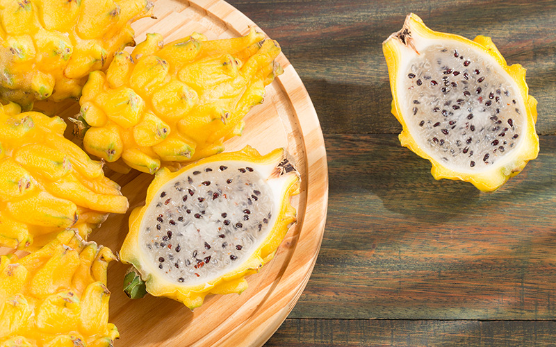 Ecuadorian yellow dragon fruit is proving very popular in the Chinese Mainland (yellow dragon fruit is also known as pitahaya or pitaya in some markets)