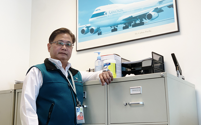Cargo Services Lead Agent Alan Fung in the Vancouver office reflecting on his ‘career of firsts’