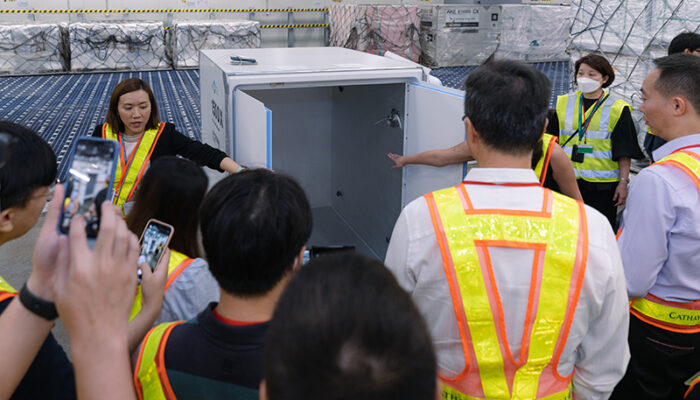 SkyCell亞太區業務發展總監Emma Wong闡述集裝箱的特點