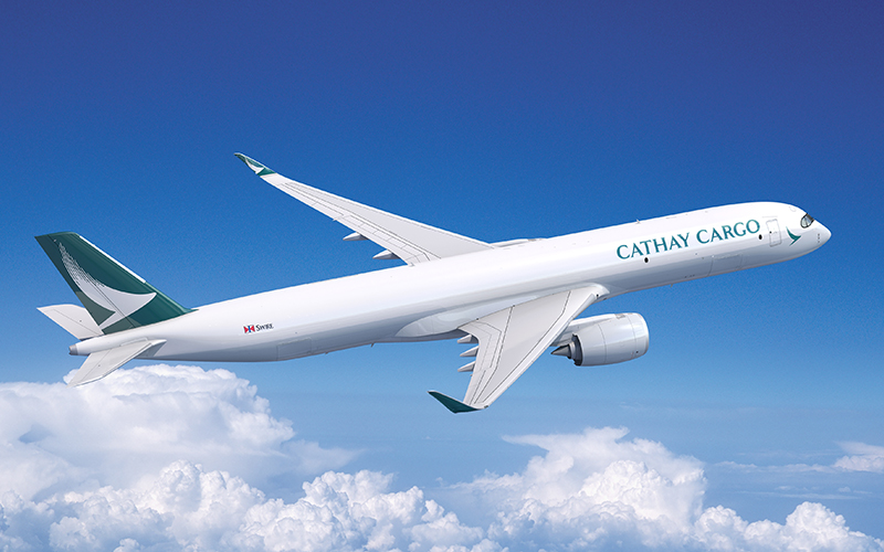 Cathay Cargo has ordered six next-generation A350Fs, with purchase rights for 20 more, to bring flexibility and growth to the freighter fleet