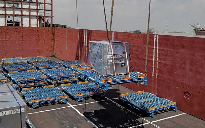 Dimerco’s shipment being loaded at Dongguan for its trip to Hong Kong International Airport