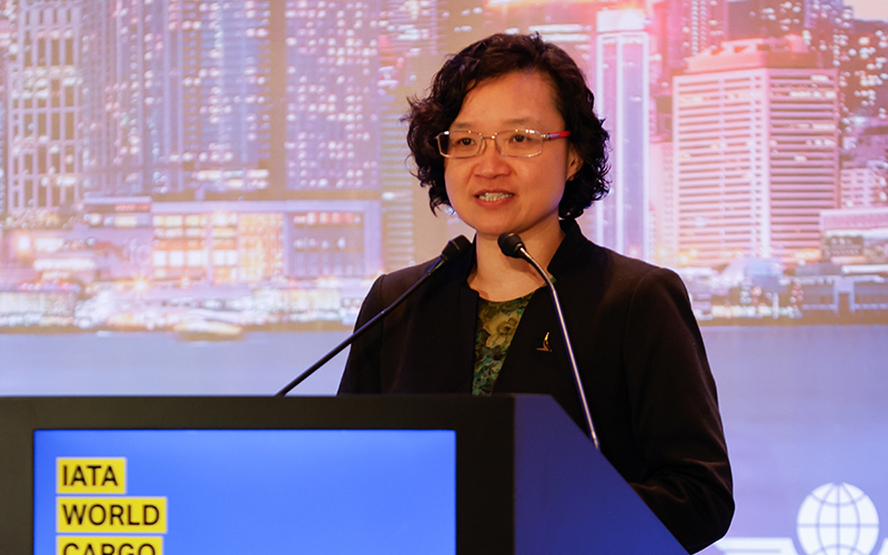 Grace Cheung, General Manager Sustainability at Cathay makes the case for SAF at World Cargo Symposium