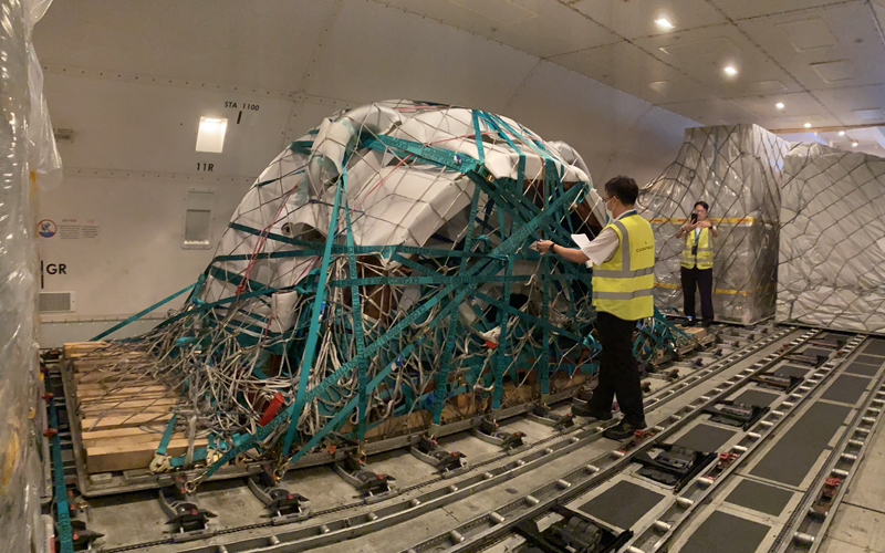 Cathay Cargo’s teams and ground-handling agents are skilled at securing unusual shipments