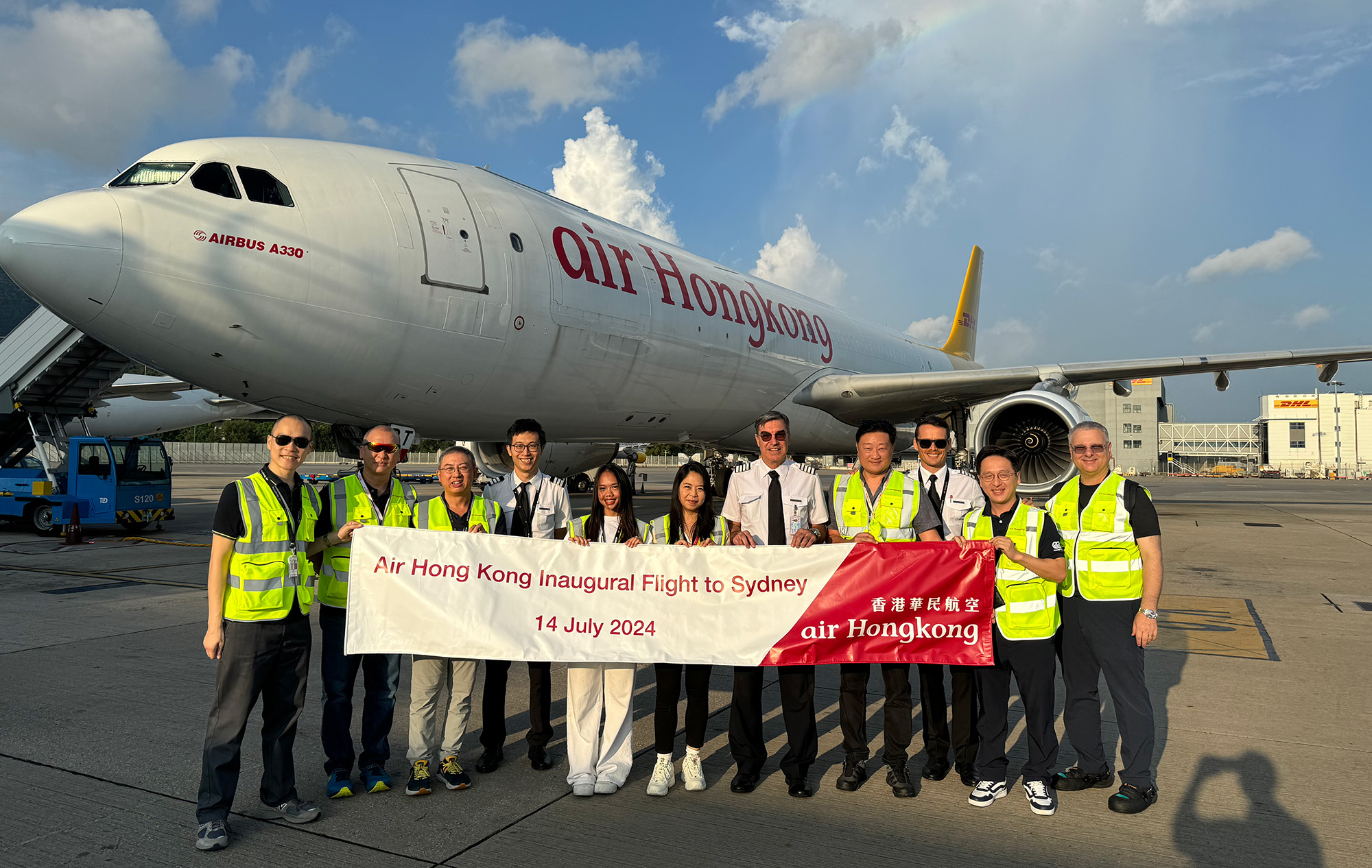 Air hong Kong Inaugural Flight to Sydney 2024 hero image